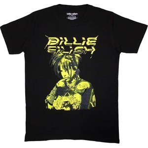 Billie Eilish Illustration Тениска с къс ръкав Black 2XL (BILLIETS41MB05)
