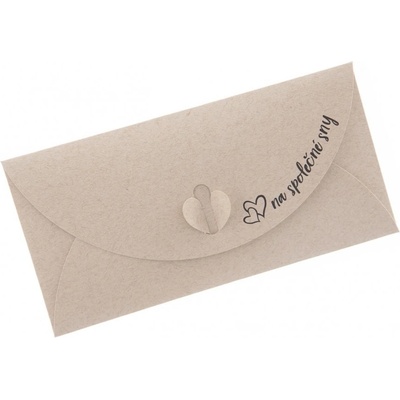 Obálka papír ,,na společné sny,, 22x11 cm