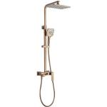 Inter Ceramic Душ система със смесител, пита, слушалка и шлаух 6891BRUSH ROSE GOLD, Inter Ceramic (6891BRUSH ROSE GOLD)