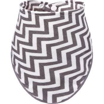 Image 1 of T-Tomi BIO Bamboo Bibs Grey Roofs лигавник 42x27 cm