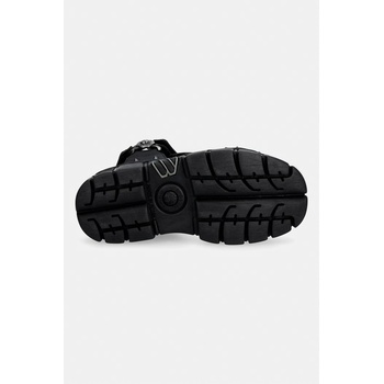 New Rock сандали обувки с платформа дамски VEGAN NEGRO, TOWER CASCO NEGRO LATERAL (M.BIOS120.V1)