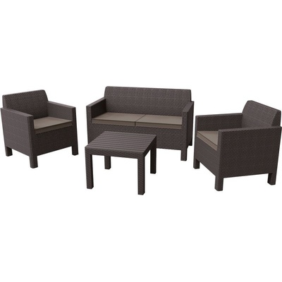 Allibert Orlando Set hnedá / sivo-béžová 17202809