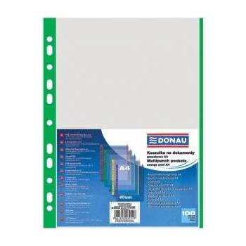 DONAU Crystalline Document T-Shirt A4 with Green Edge 40mic. 100pcs (1774100PL-06)