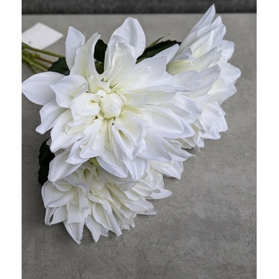 lacne-dekoracie.sk Umelá kytica Chryzantéma 148C 48cm biela