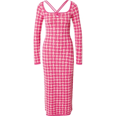 Warehouse Плетена рокля розово, размер XS