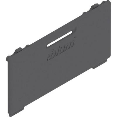 BLUM ZA4.5400.BT vnitřní krytka MERIVOBOX vyražené logo BLUM tmavě šedá OG-M