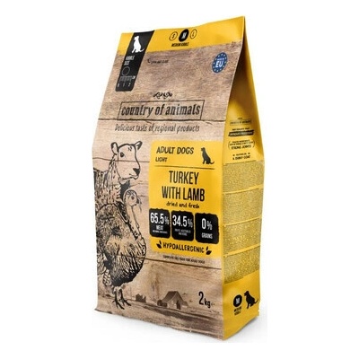 Country of Animals Dog Turkey with Lamb 2 kg