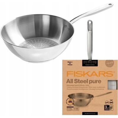 Fiskars 1065629 Pánev Wok All Steel Pure 28 cm