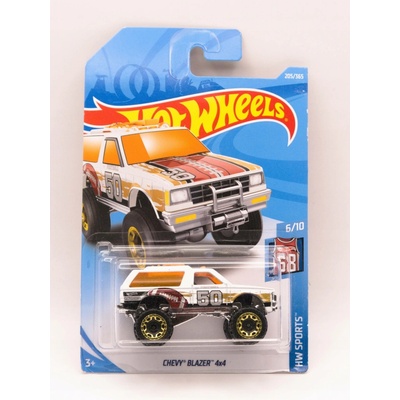 Mattel Hot Wheels Chevy Blazer 4x4 bílý
