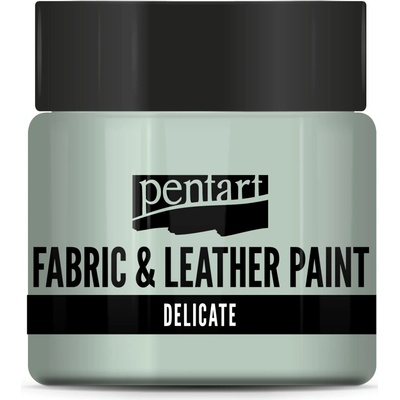 Pentart farba na jemný textil a kožu 50 ml zelenkastá strieborná