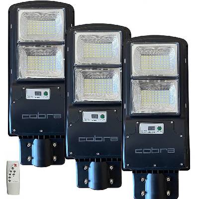 3бр. УЛИЧНА СОЛАРНА ЛАМПА jmk cobra 250w (18966)