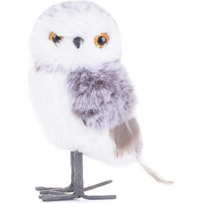 MagicHome Sova Vianoce fialová 13 cm