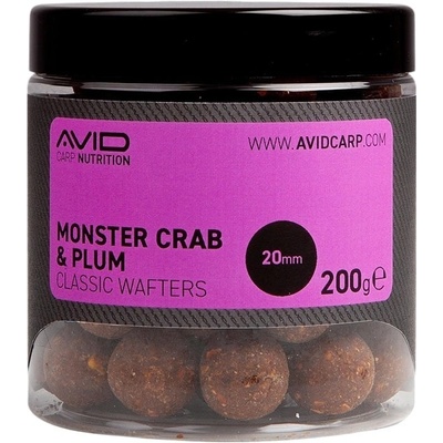 Avid Carp Premium Wafters 20 mm 200 g Monster Crab & Plum