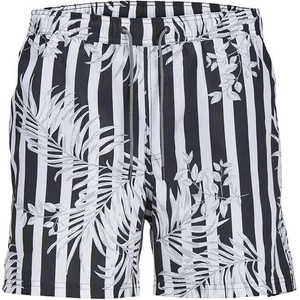 JACK & JONES Бански гащета Jack & jones Fiji Swim Summer swimming shorts - Black (Black / Stripes Stripes)