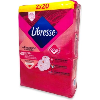 Libresse дамски превръзки, Mega pack, 40 броя, Ultra normal