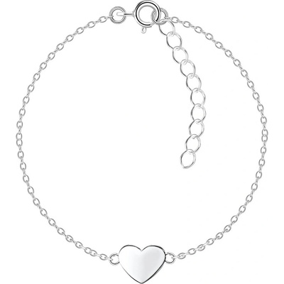 Luminosa stříbrný náramek SRDCE SB-005