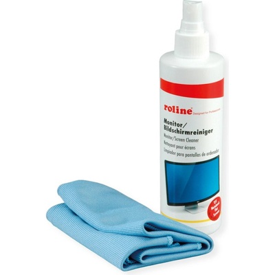 Roline 19.04. 4160, Спрей с кърпа за TFT и лаптоп монитори, LCD, PDA, 250ml (19.04.4160)