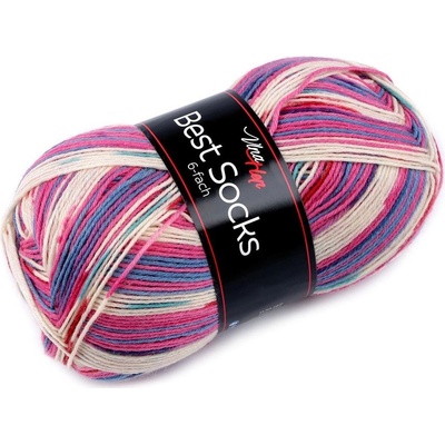 Pletací příze Best socks 150 g - 11 (7377) fialová