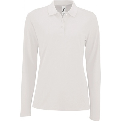 SOĽS Perfect Lsl Women Dámske polo tričko dlhý rukáv SL02083 Biela