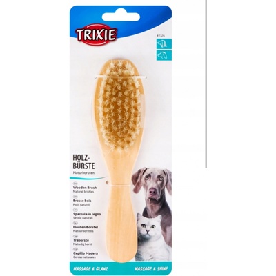 Trixie drevená jednostranná kefa ovál 18 cm