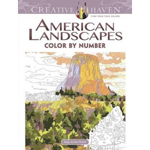 Creative Haven American Landscapes Color by Number Coloring Book | Diego Jourdan Pereira (ISBN: 9780486798554)
