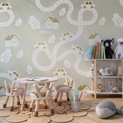 Art gift Фототапет - Писта с колички