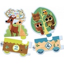 DJECO Vlak se zvířátky a čísly 20 dielov