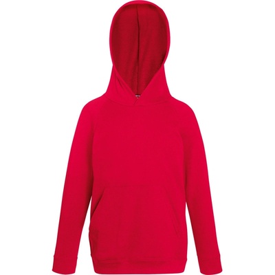 Fruit of the Loom mikina Classic Kids Hooded Sweat červená
