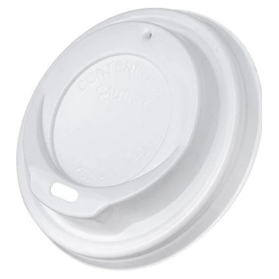 Intertan SA Viečko na pohár PP biele 80 mm 8oz , Dopredaj