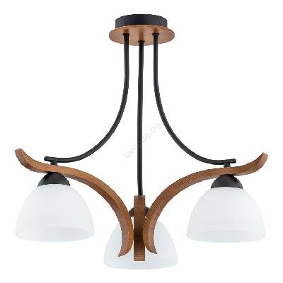 Полилей за повърхностен монтаж BAFIA 3xE27/15W/230V кафяв (ALF26123)