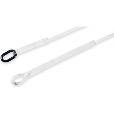 Carp R Us Fluorocarbonové Náväzce Superstiff Link Oval Ring & Ring Swivel 90lb 9,5cm