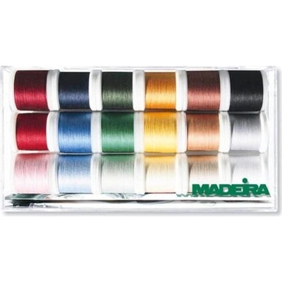 Quiltovací a vyšívací nitě Madeira Cotona 30 Quiltbox (18x200m)