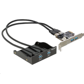 Delock 2+2x USB 3.0 bővítő kártya PCIe + front panel (61893) (61893) (61893)
