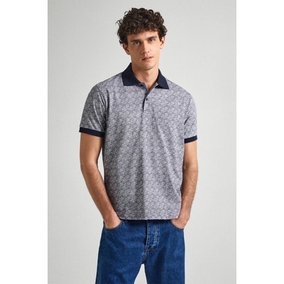 Pepe Jeans bavlněné polo tričko HAYLEY tmavo PM542151 modrá