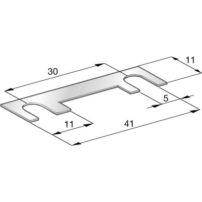 MTA Pojistka plechová 50A 41mm