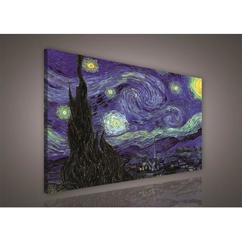 Obraz na plátně Vincent van Gogh Hvězdná noc 172O1, 75 x 100 cm, IMPOL TRADE