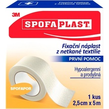 3M Spofaplast 732 Fixační náplast z netkané textilie 2,5 cm x 5 m 1 ks