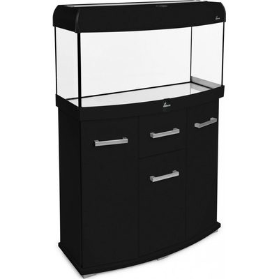 Diversa Solid LED akvarijní set vypouklý černý 112 l