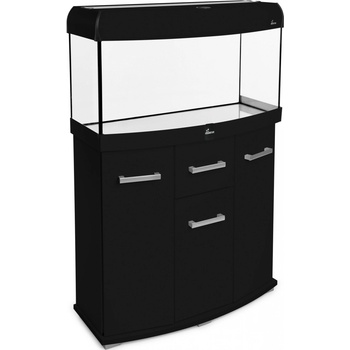 Diversa Solid LED akvarijní set vypouklý černý 112 l