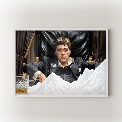Tony Velikost: 30x40 cm, Rám: Bílý