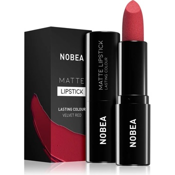 NOBEA Day-to-Day Matte Lipstick матиращо червило цвят Velvet red #M16 3 гр