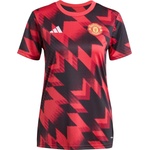 adidas Manchester United Pre-Match Shirt 2025 2026 Womens - Red
