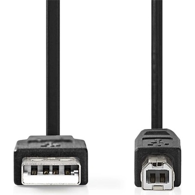 Nedis CCGL60100BK20 USB2.0, USB A - B кабел, 480Mbs, 10W, дължина 2m (CCGL60100BK20)