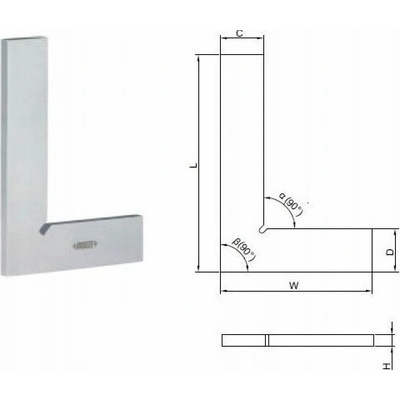 INSIZE Plochý 4791 Rozměr: 100x70MM