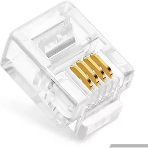V-Store RJ11 Cat3 конектор телефонен (ТА1002) (RJ11 Cat3 телефонна букса)