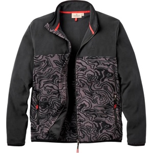 Passenger Мъжко поларено яке Passenger Set Off Recycled Full Zip Polar Fleece Fleece jacket - Strata Swirl Black - размер M (005-7312-0312)