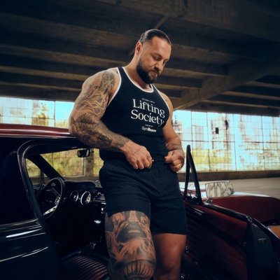 GymBeam Мъжки потник Lifting Society Stringer Black L