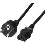 FSP Захранващ кабел FSP Group, Шуко, 3pin(IEC C5) женско, 1.8м, Черен (4PB0000500GP) - caretech