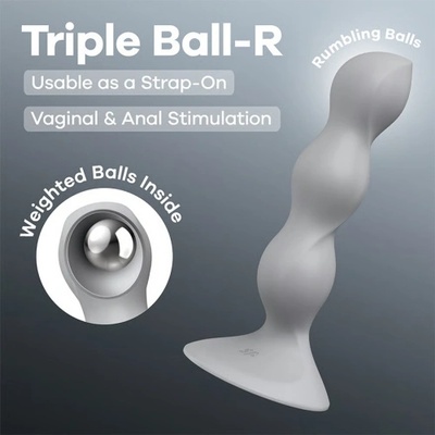 Satisfyer Triple Ball-R Дилдо с вградени тежести