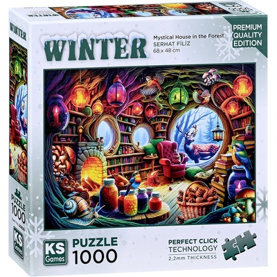 KS Games Пъзел KS Games от 1000 части - Мистична къща в гората (20826)